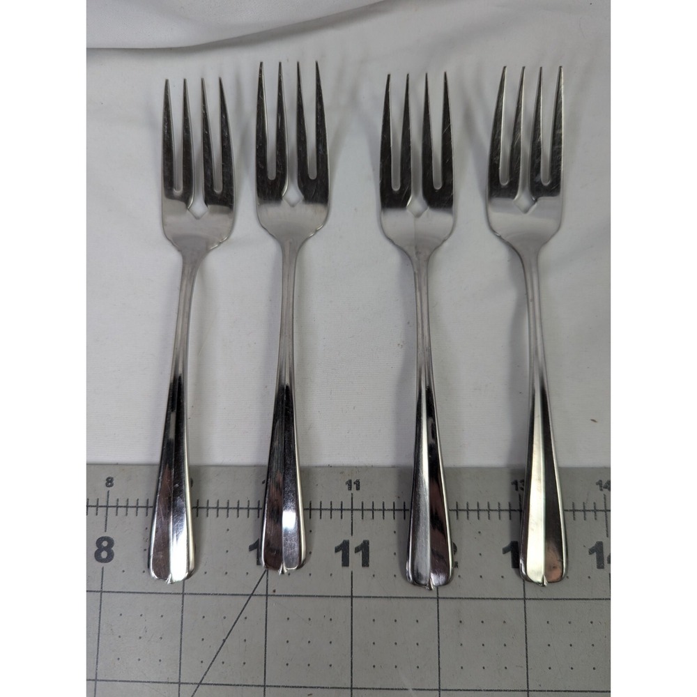 Oneida Gala Impulse Salad‎ Forks Lot of 4
